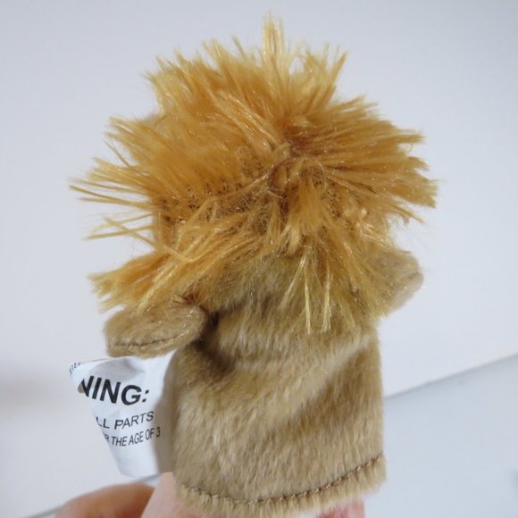 LION FINGER PUPPET Stuffed Animal Plush - Picture 8 of 10